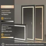 LED Bathroom Mirror Large Illuminated Dimmable Vanity Mirror with Lights