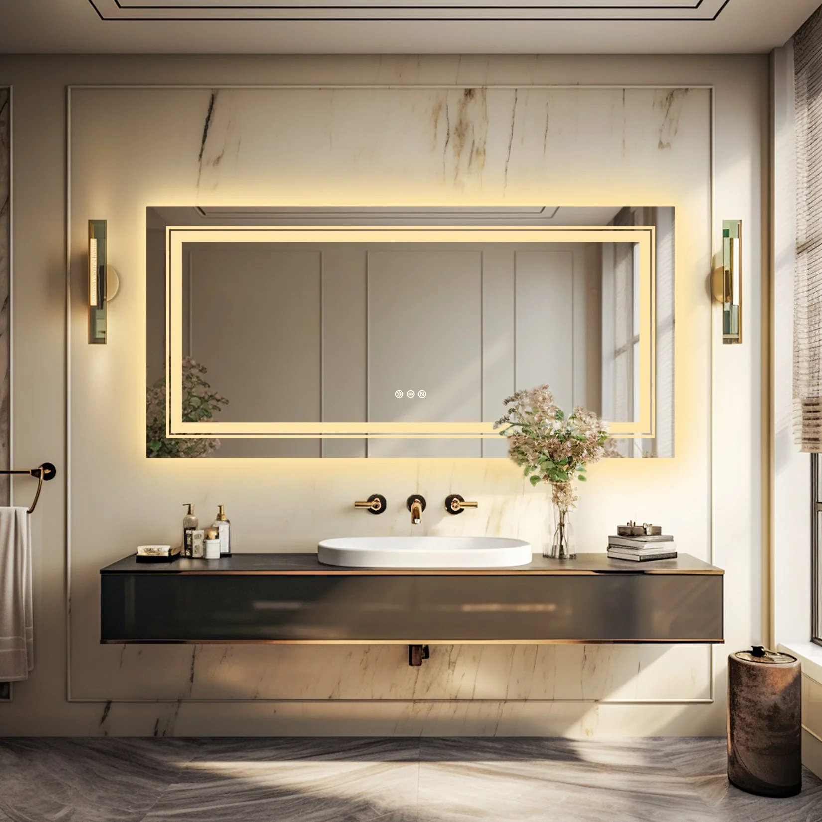 LED Lighted Anti-Fog Vanity Mirror