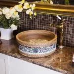 Elegant Antique Ceramic Countertop Wash Basin