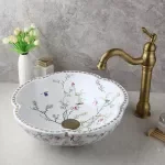 Spring Blossoms Ceramic Basin Set