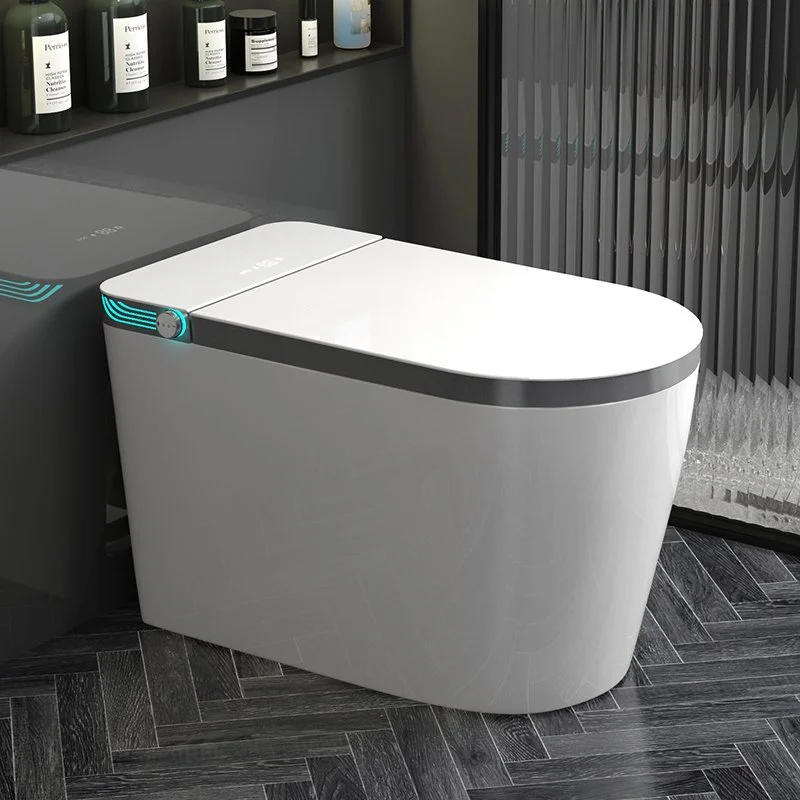 Automatic Black Ceramic Intelligent Smart Bidet Toilet with Heated Seat