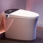 Smart Toilet with Bidet, Heated Seat, Air Dryer & Pump-Assisted Flush