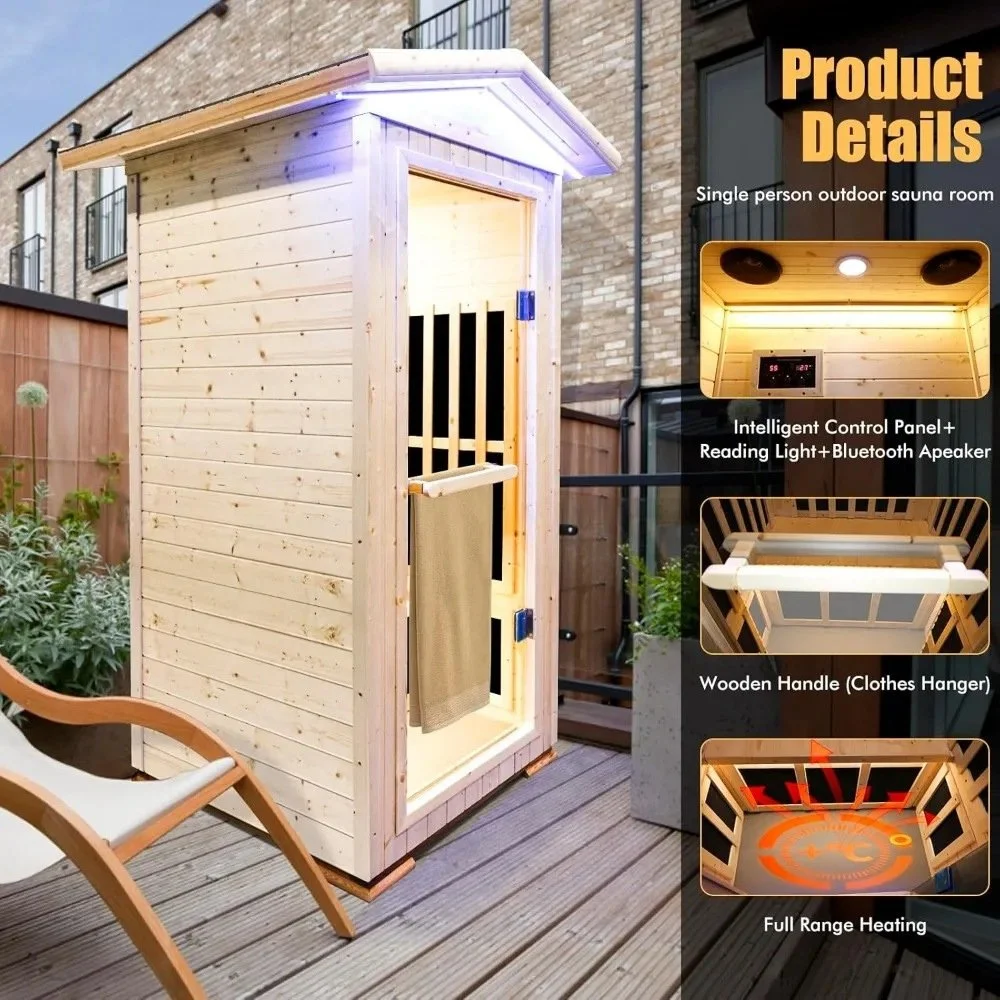 Outdoor Infrared Sauna for One Person