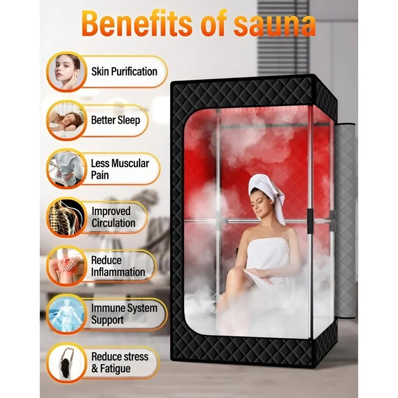Upgraded Portable Infrared Sauna Box for Relaxation and Detoxification