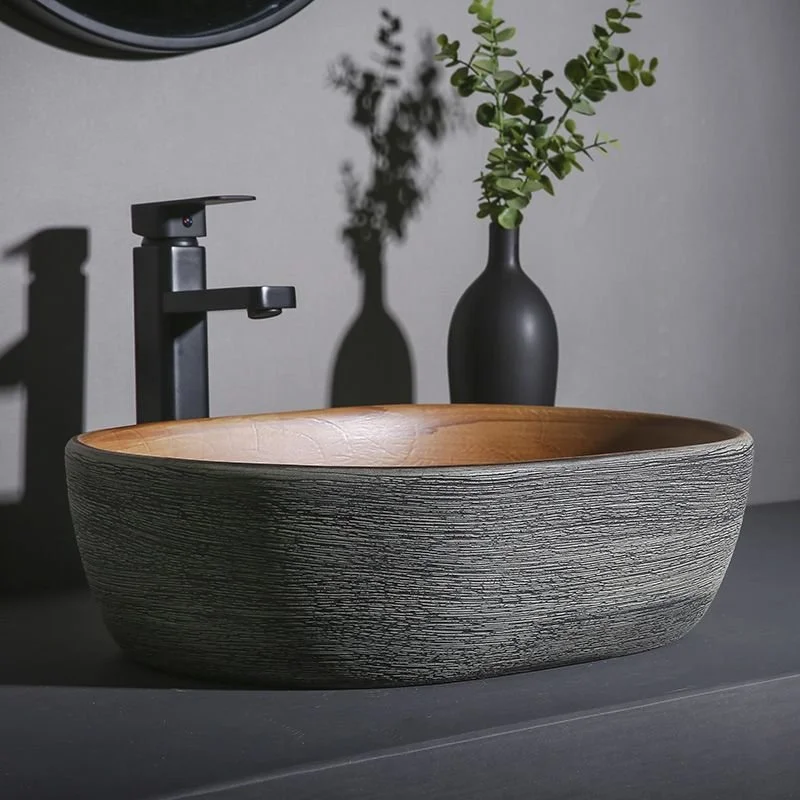 Ceramic Countertop Vessel Sink