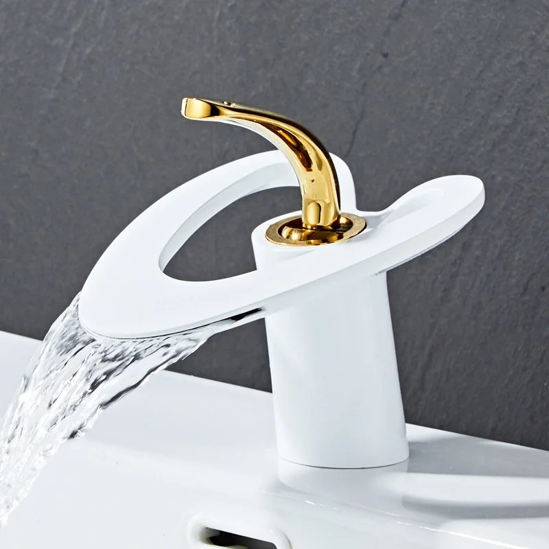 Luxury Waterfall Bathroom Basin Faucet – Hot & Cold Mixer Tap