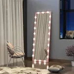 Hollywood Full Length Lighted Mirror – 3 Color Modes, Wall or Floor Vanity