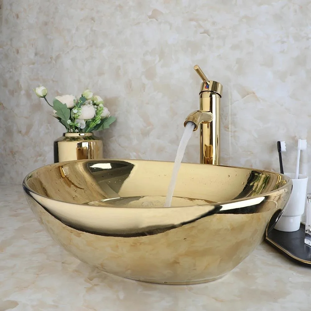 Luxury Tempered Glass Vessel Sink and Faucet Set - Elegant Bathroom Upgrade