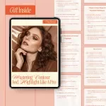 Mastering Contour and Highlight Like a Pro | Digital Makeup Guide eBook for Contour & Highlight Techniques, Face Shapes, Blending Tips & Pro-Level Glow