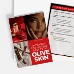 Embrace the Unique Beauty of Olive Skin – Makeup for Olive Skin Tone Guide, Color Matching eBook, Olive Undertone Makeup Checklist