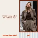 Spring Color Analysis Bundle | Spring Seasonal Color Analysis 3-in-1 Style Guides