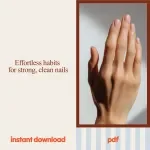 Clean Girl Nails Aesthetic Bundle | 4-in-1 Digital Guides for Strong, Beautiful Nails