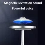 Magnetic Levitating 3D Surround Sound Bluetooth Speaker & LED Table Lamp