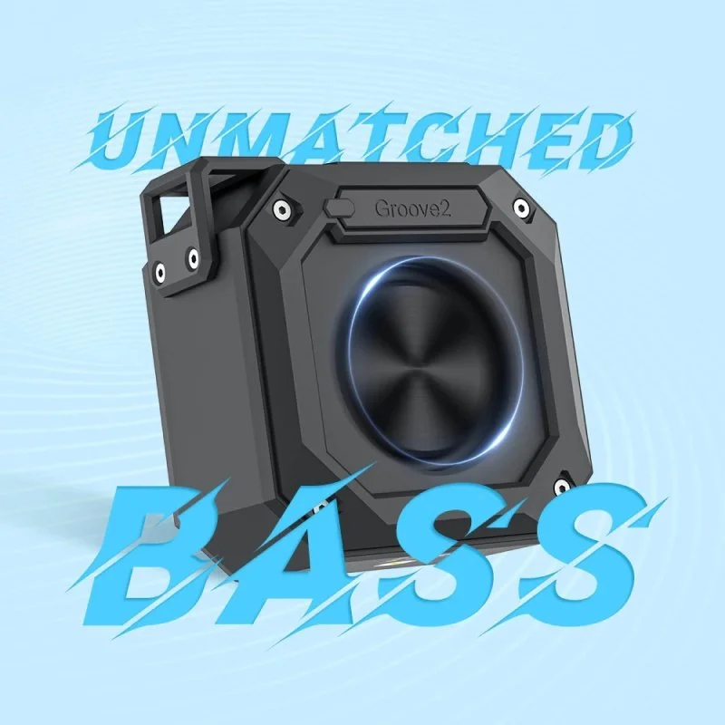 Portable Waterproof Bluetooth Speaker with True Wireless Stereo and Dual EQ Modes