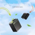 Portable Wireless Bluetooth 5.3 Speaker with Subwoofer for Outdoor Camping