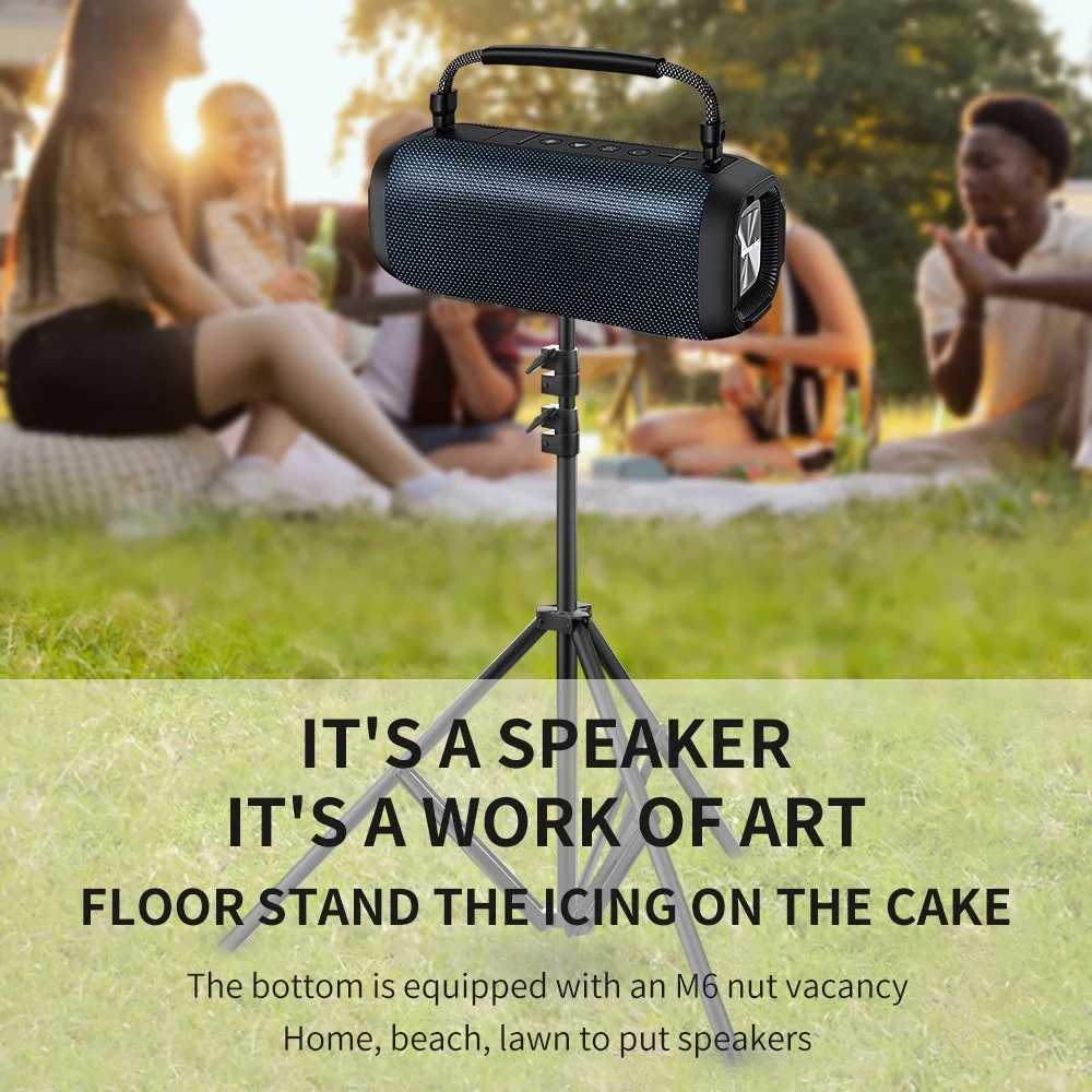 Portable 80W Bluetooth Speaker with Subwoofer, Waterproof & Long Battery Life