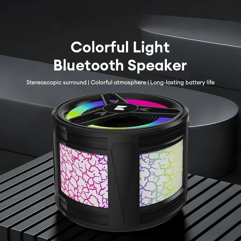 Portable Bluetooth Speaker with Colorful Lights