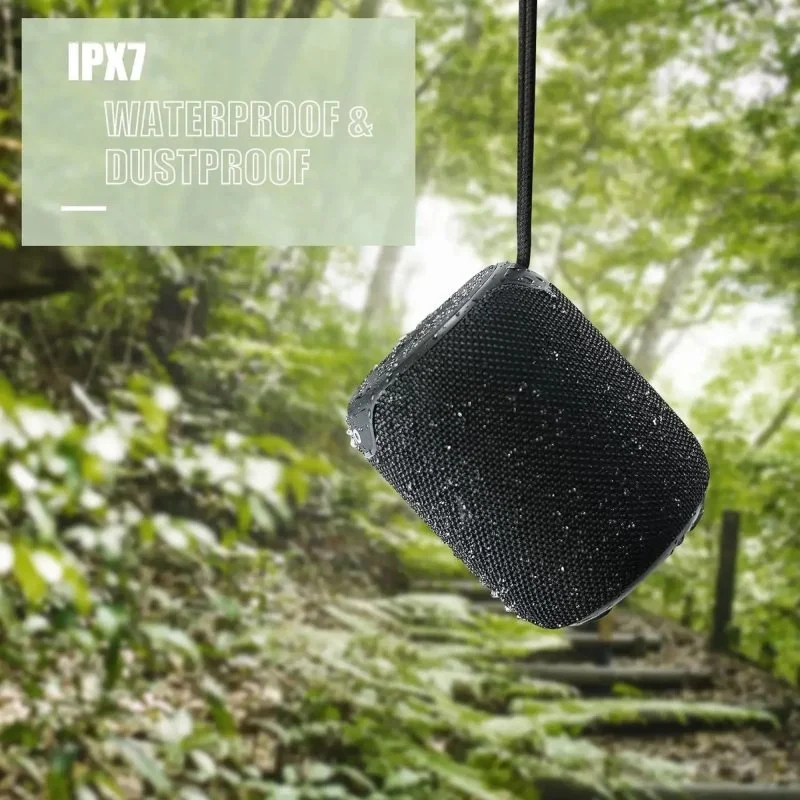 Portable Bluetooth Speaker, 15W Stereo Sound, IPX7 Waterproof, TWS Pairing