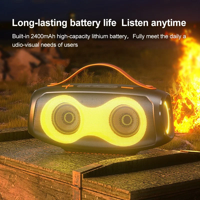 20W Portable Wireless Speaker with RGB Lights, Bluetooth 5.3, and IPX4 Waterproof