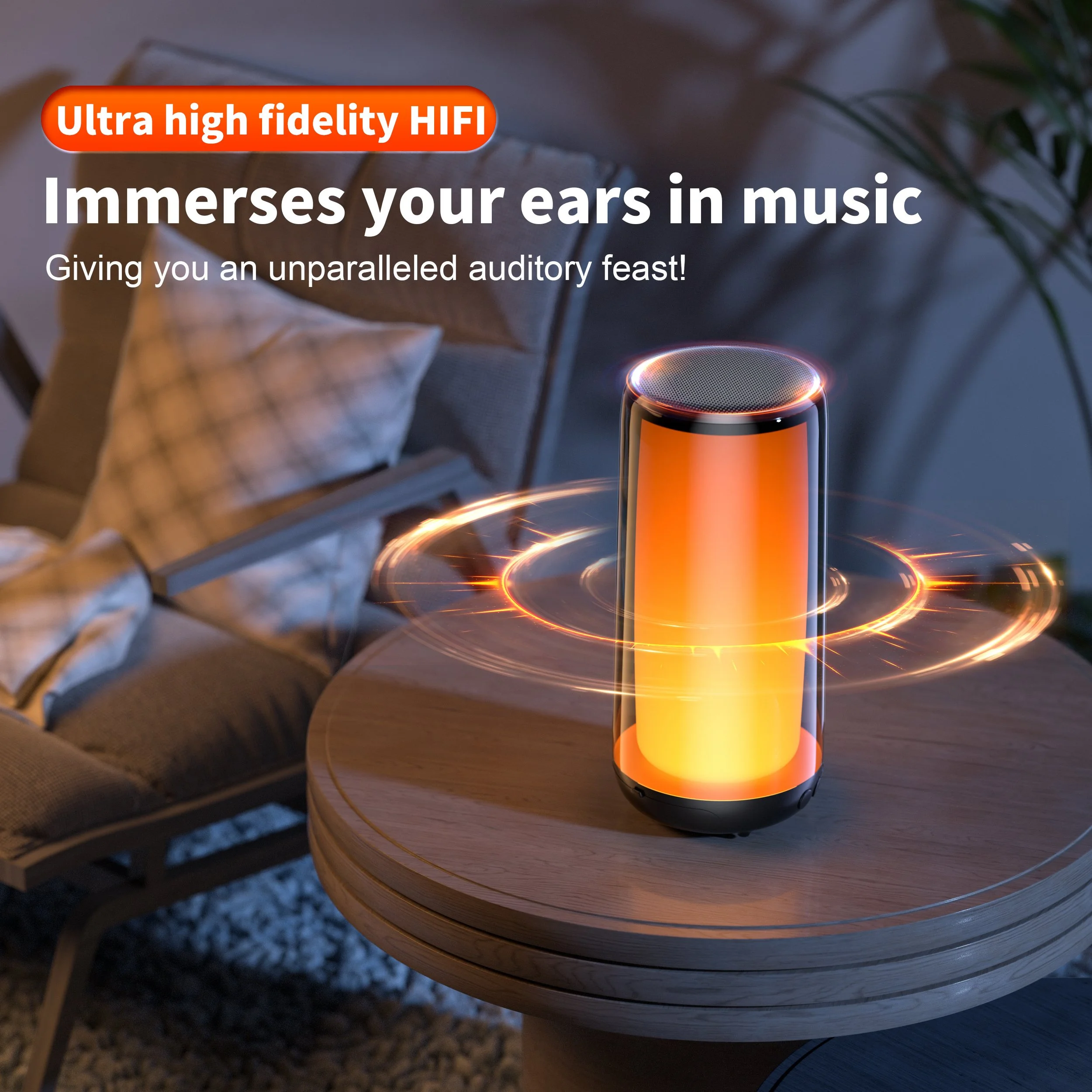 HiFi Portable Bluetooth Speaker with 10W Audio and IPX5 Waterproof Design