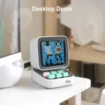 Retro Pixel Art Bluetooth Speaker with Alarm Clock & LED Display