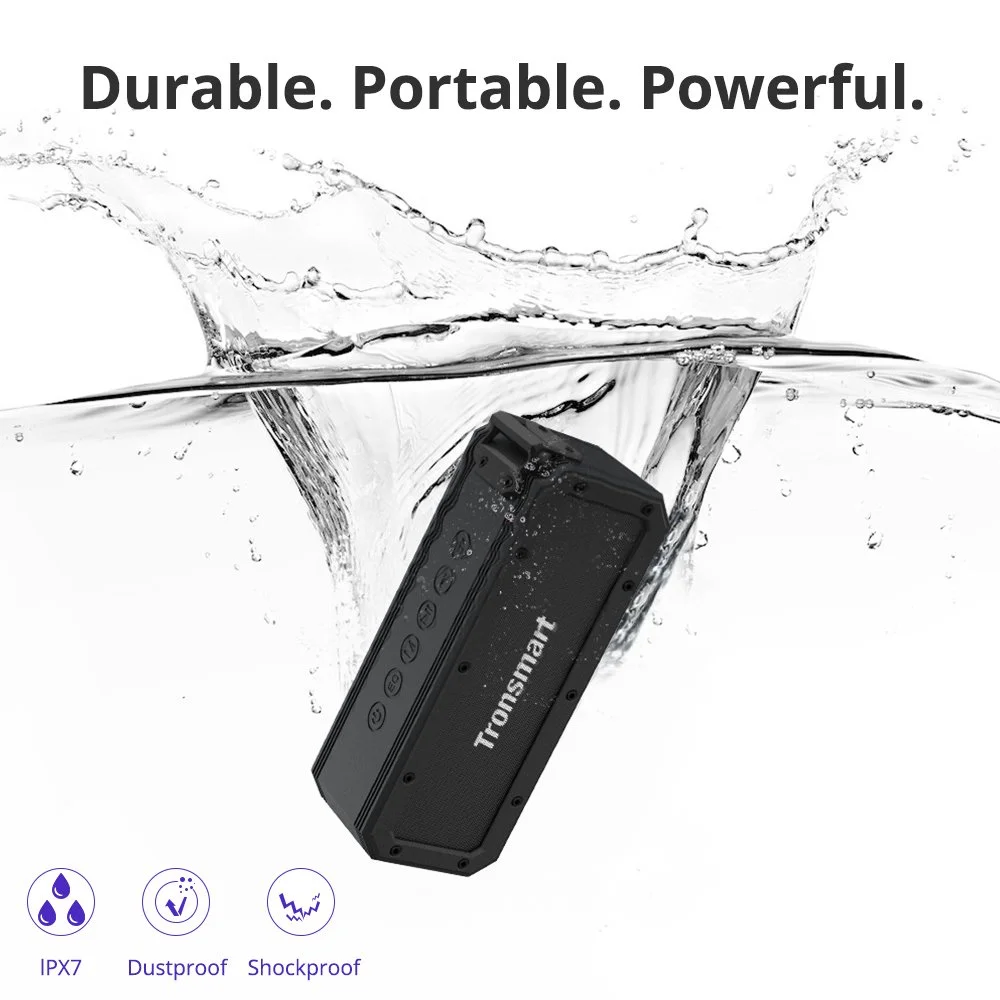 Powerful 40W Portable Bluetooth Speaker with Deep Bass