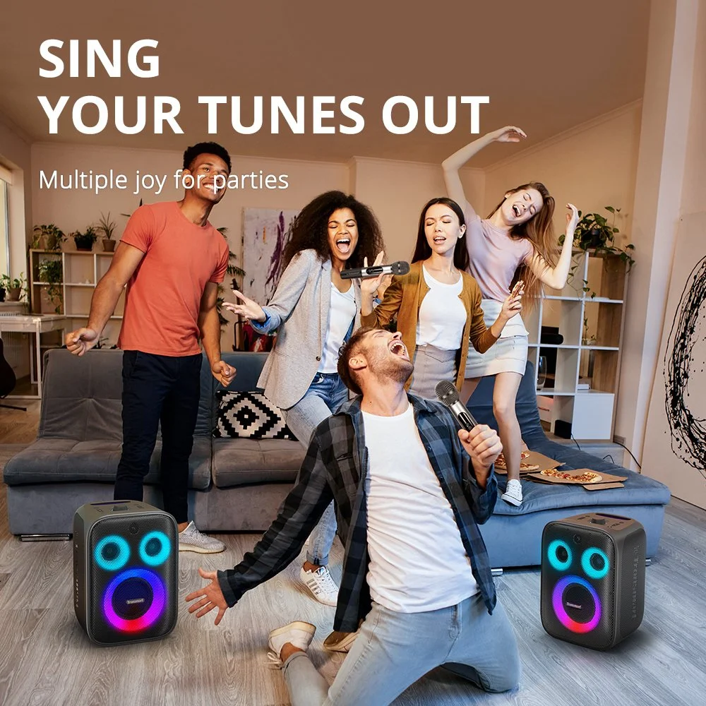 120W Bluetooth Party Speaker with 3-Way Sound