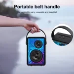 80W Transparent Wireless Bluetooth Speaker with Powerful Bass & Subwoofer