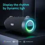 60W Bluetooth Speaker with Deep Bass, Waterproof Design