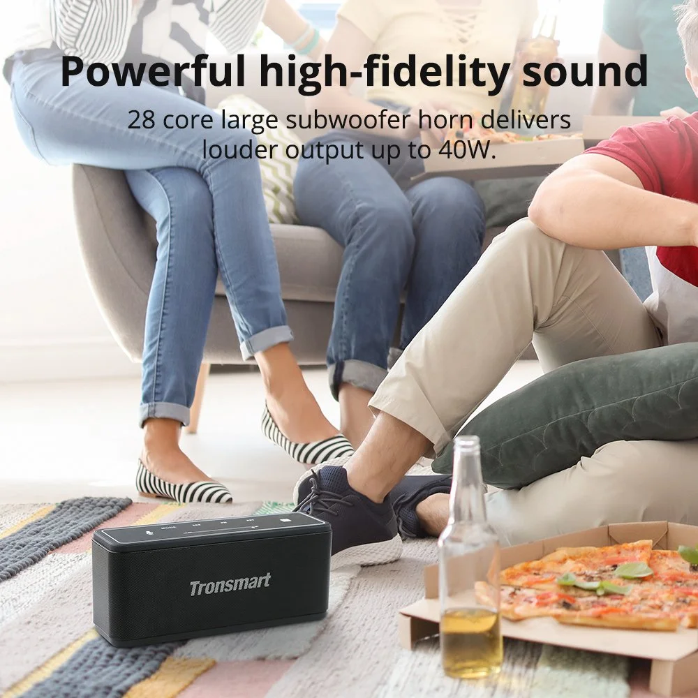 40W Portable Bluetooth Speaker with Touch Control