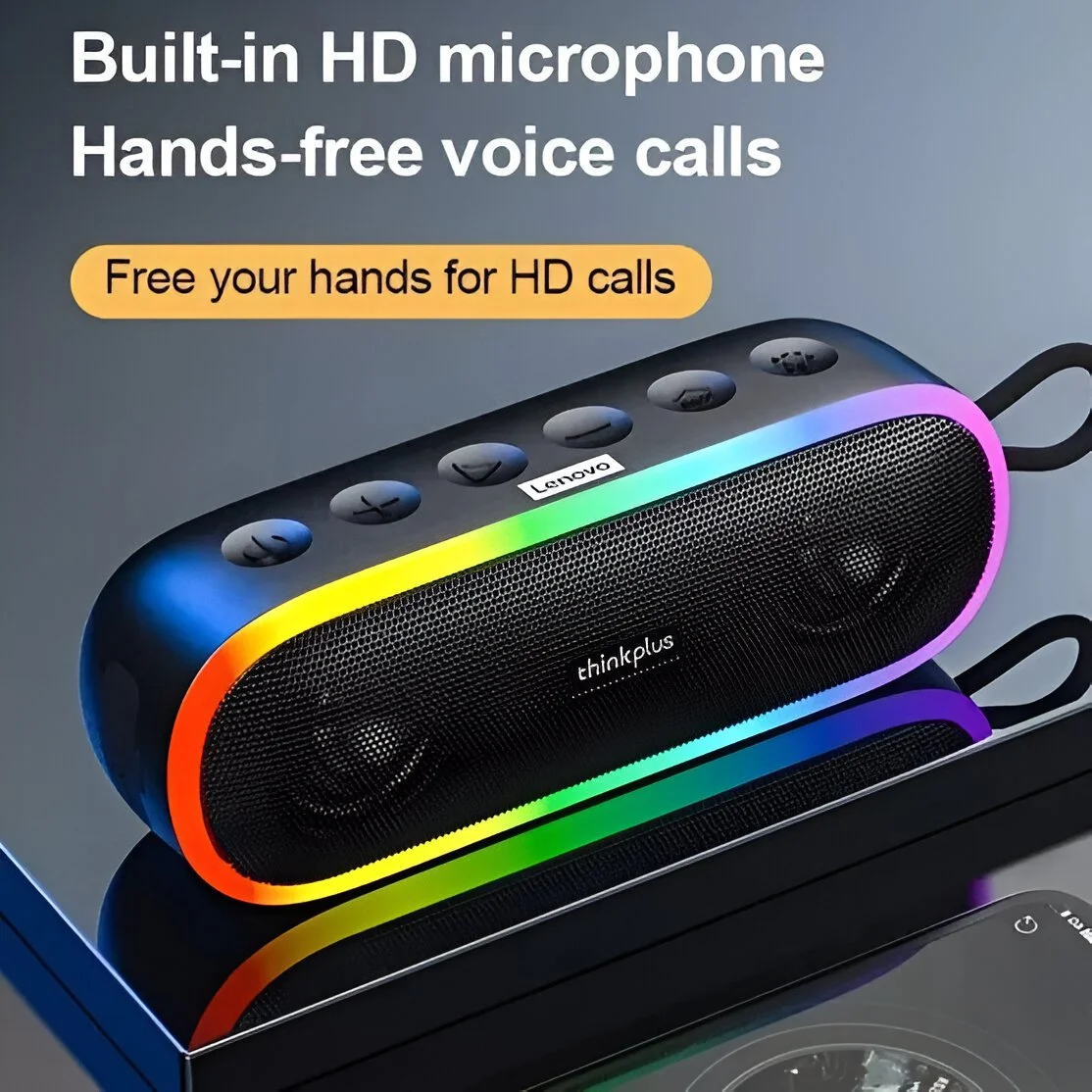 Portable Wireless Bluetooth Speaker with LED Lighting and HiFi Sound