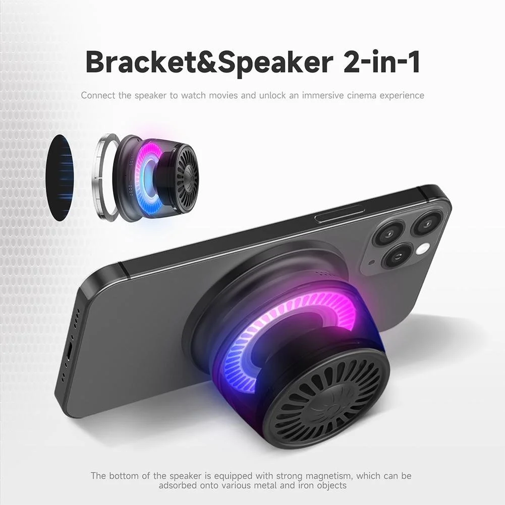 Magnetic Bluetooth Speaker with Phone Stand