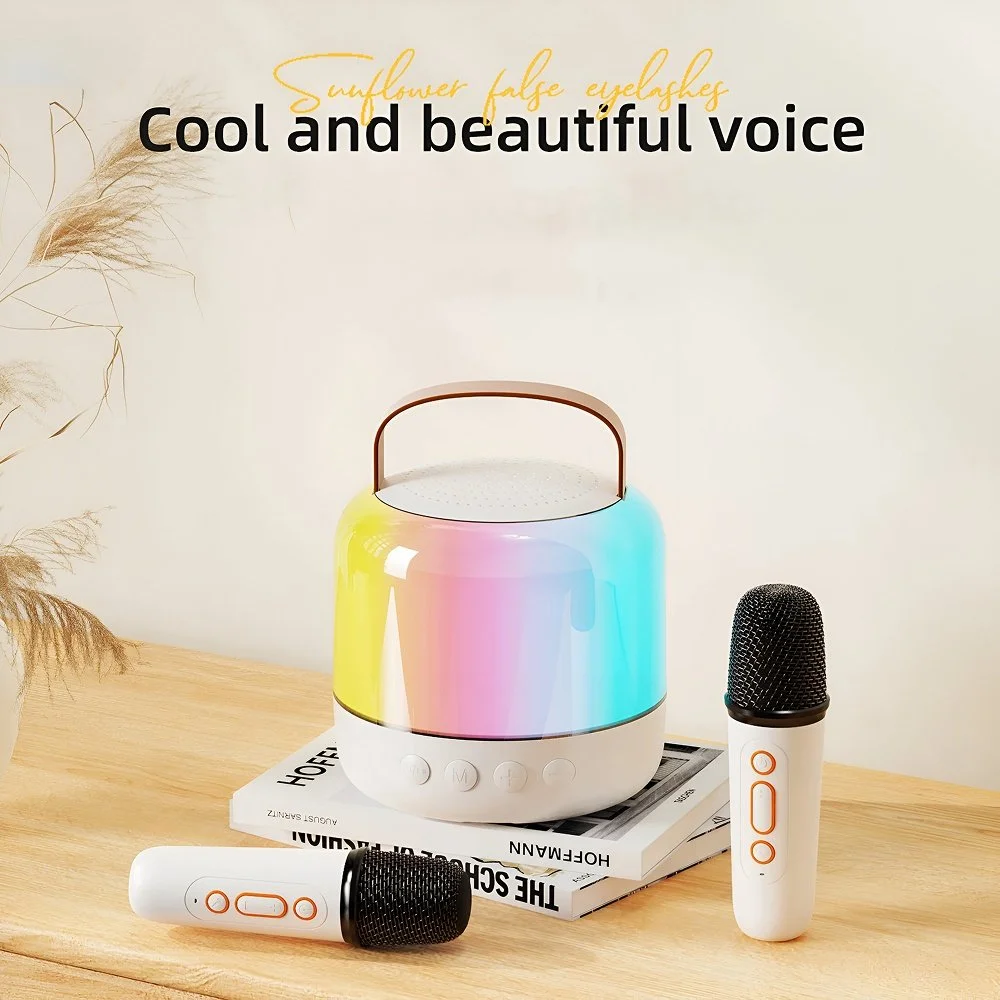 Wireless Bluetooth Karaoke Speaker with Mic & LED Lights