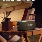 60W Portable Bluetooth Speaker with Deep Bass, IPX7 Waterproof, Power Bank