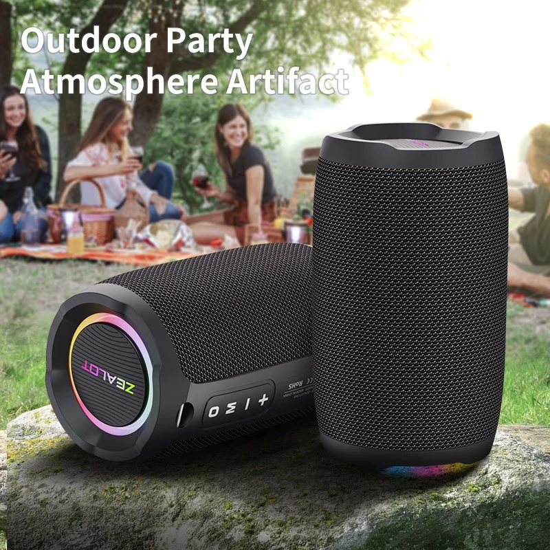 Portable Bluetooth Speaker 20W Waterproof with Bass Boost & Dual Pairing