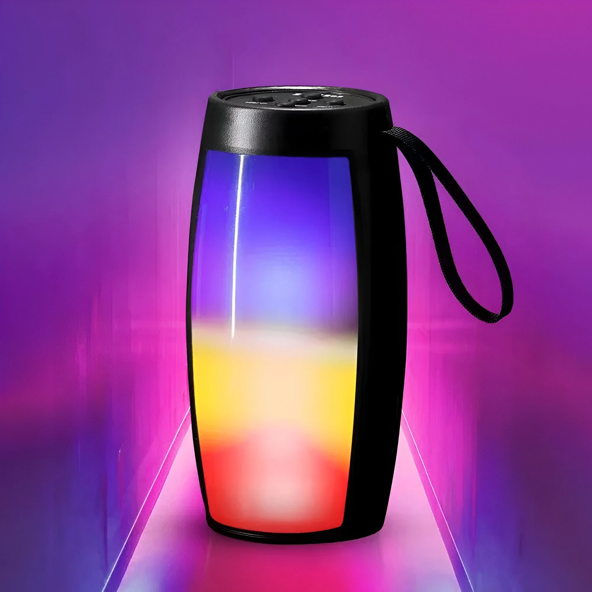 Portable Bluetooth Speaker with LED Lights & 3D Surround Sound
