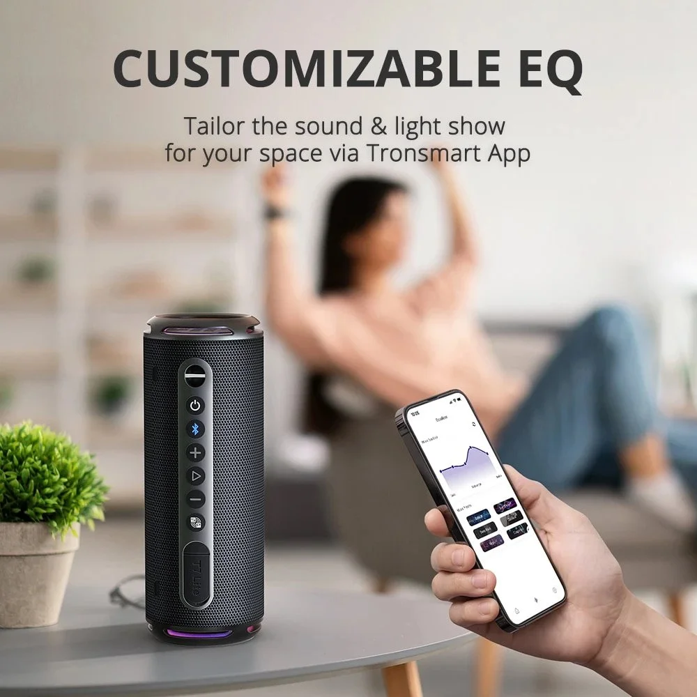 Portable Bluetooth Speaker with Enhanced Bass, 24H Playtime & Waterproof IPX7