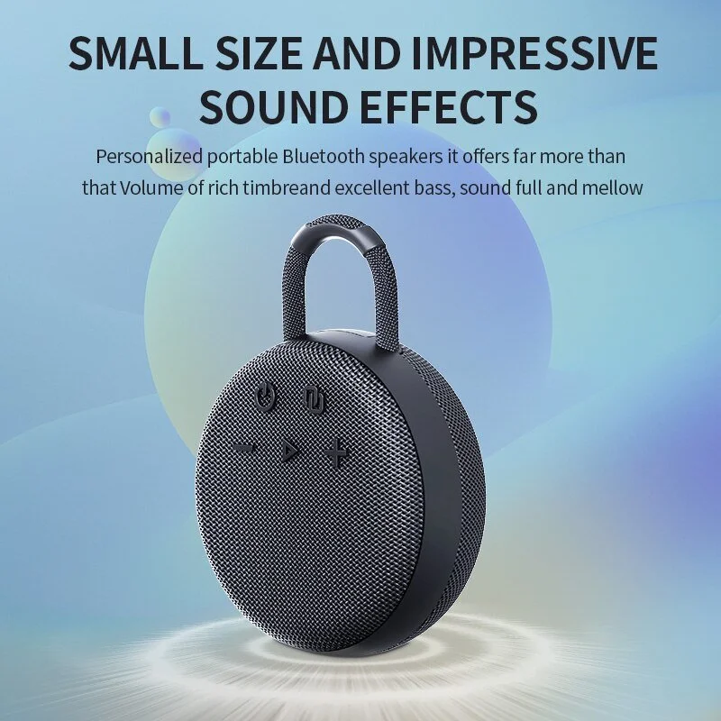 Portable Bluetooth Speaker with 360° Stereo, 10W Power & 10H Playtime