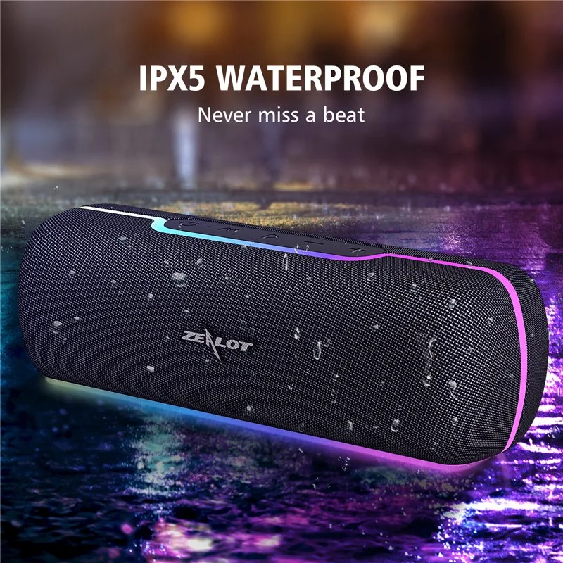 Portable Wireless Bluetooth Speaker with 3D Stereo Sound and TWS Support
