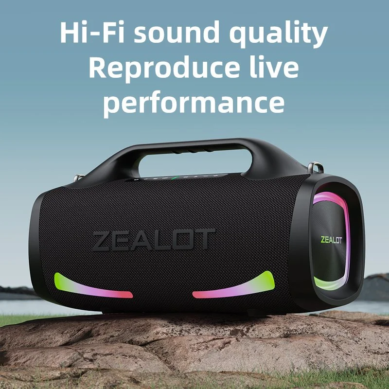 100W Portable Bluetooth Speaker with 24H Playtime, Deep Bass & IPX6 Waterproof