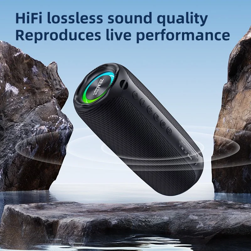 Portable 20W Bluetooth Speaker with IPX5 Waterproof, 15H Playtime for Outdoor