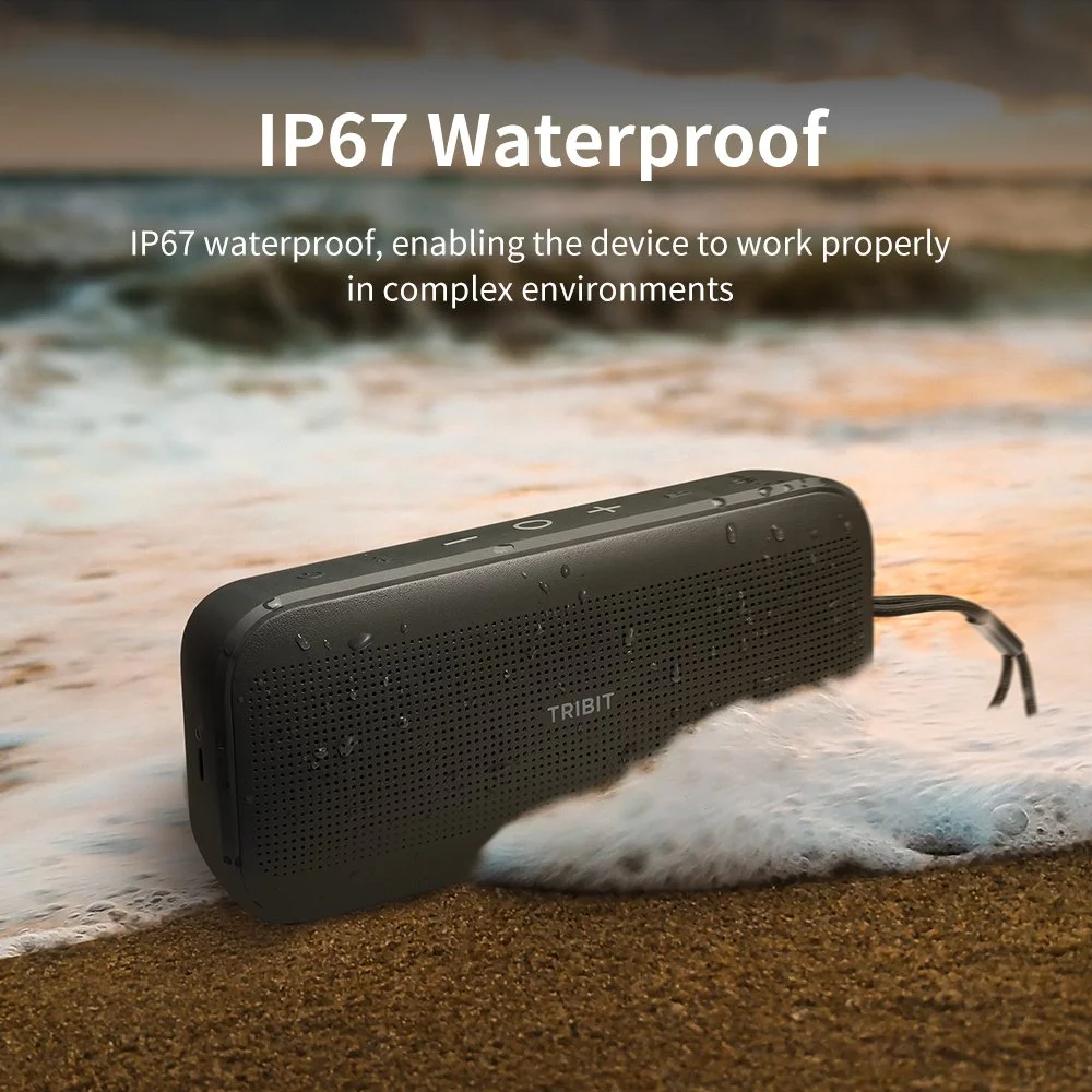Portable 25W Bluetooth Speaker with Deep Bass, IP67 Waterproof, 30-Hour Playtime