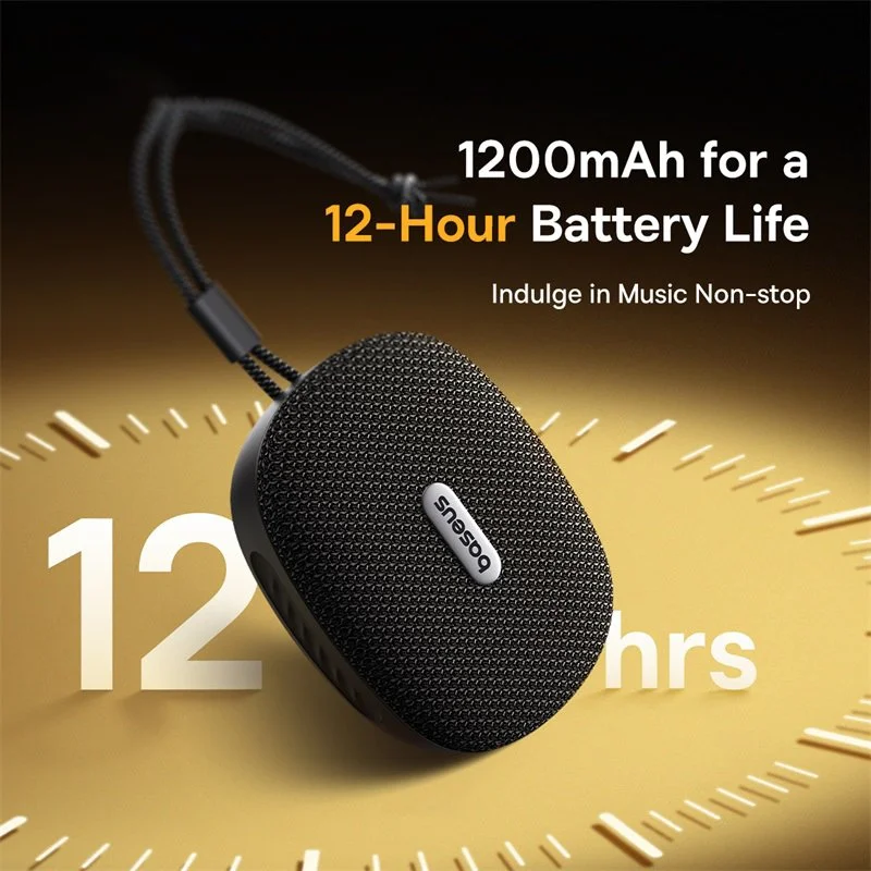 Portable Bluetooth 5.4 Waterproof Wireless Speaker with Bass Boost – 12H Playtime
