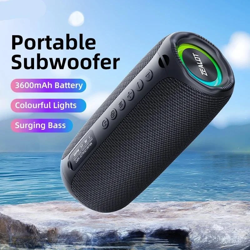 MP2 Bluetooth 5.3 Portable Outdoor Speaker - 20W, IPX5 Waterproof, 15H Playtime