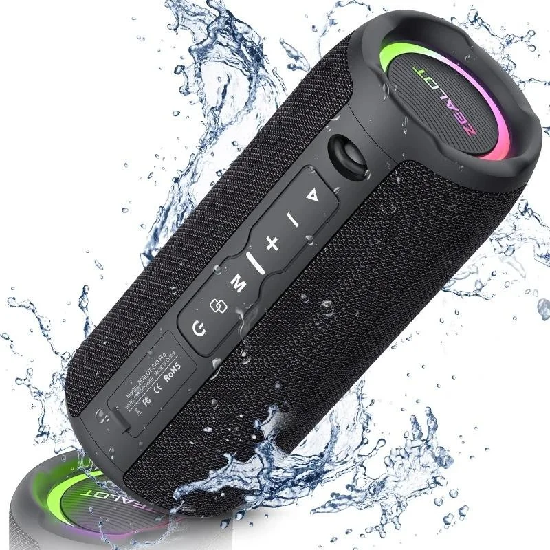Portable Bluetooth Speaker 20W IPX6 Waterproof with Powerful Sound & Bass Boost