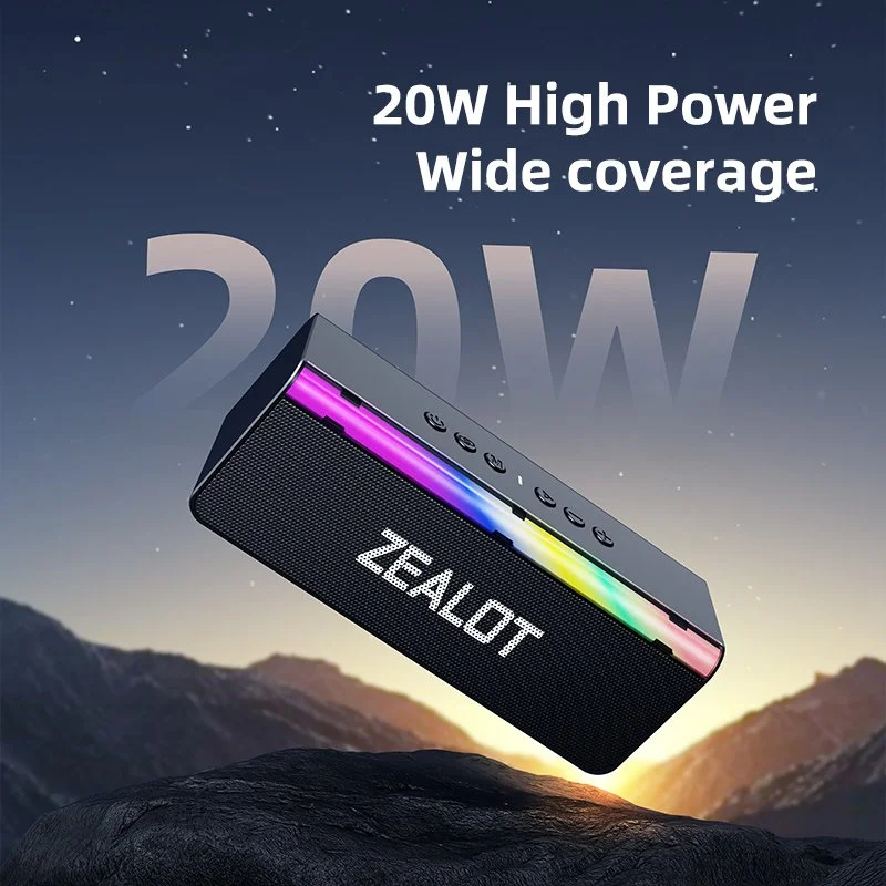 20W Bluetooth Speaker with Deep Bass, Hi-Res Audio & 3000mAh Battery