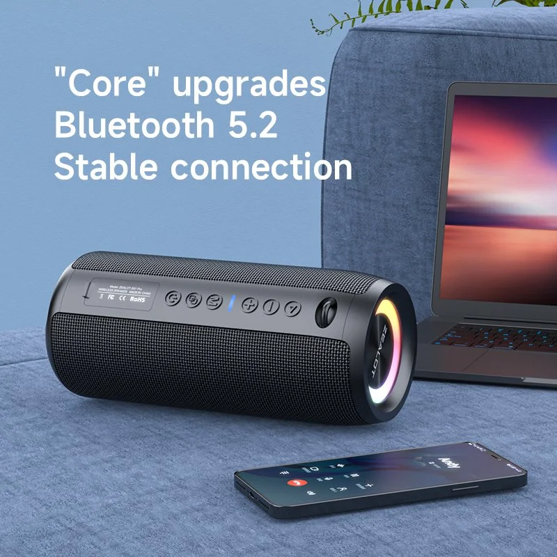 40W Bluetooth Outdoor Speaker with IPX6 Waterproof and Pulsing EQ Light