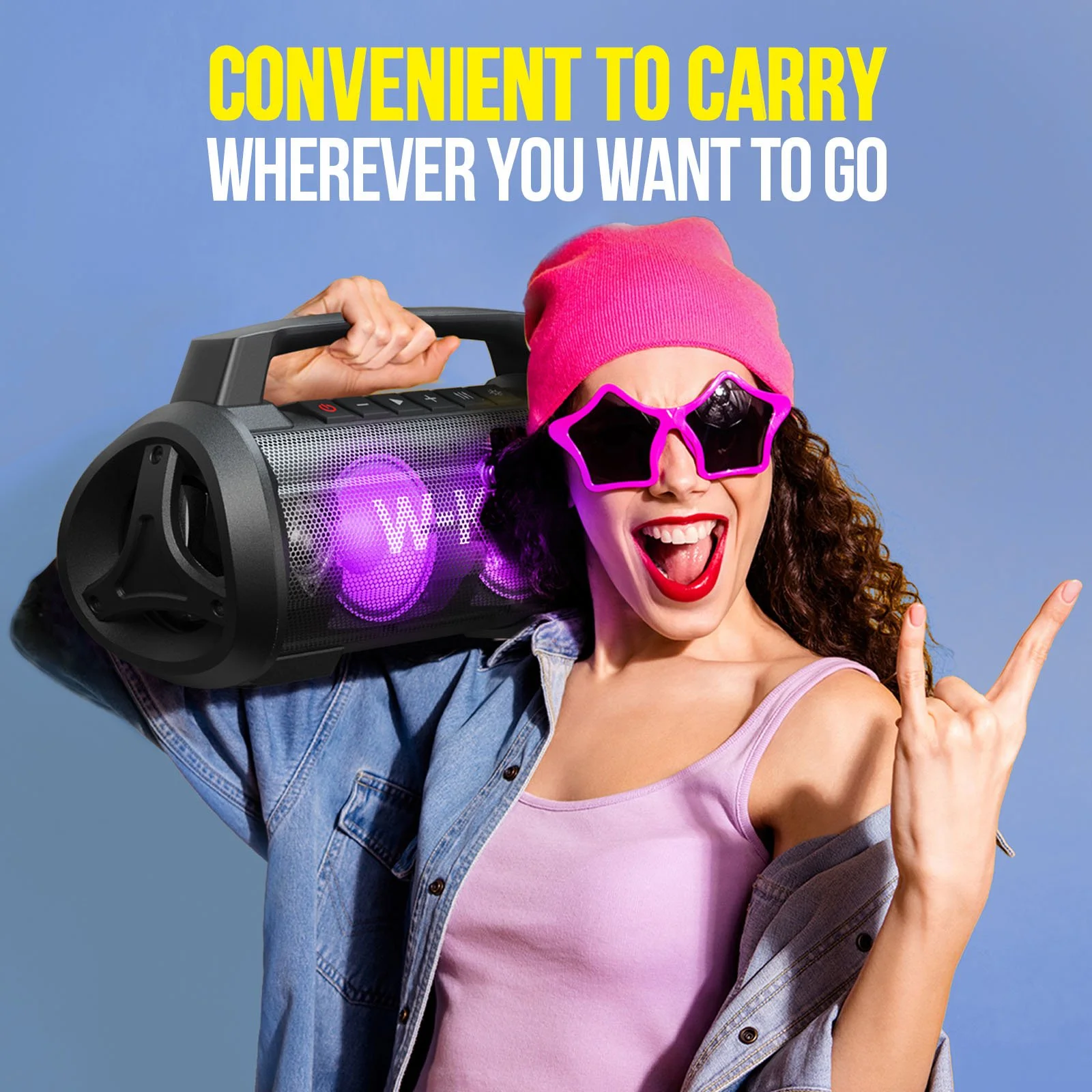 Wireless Bluetooth Speaker with IPX6 Waterproof Design - 40W Sound