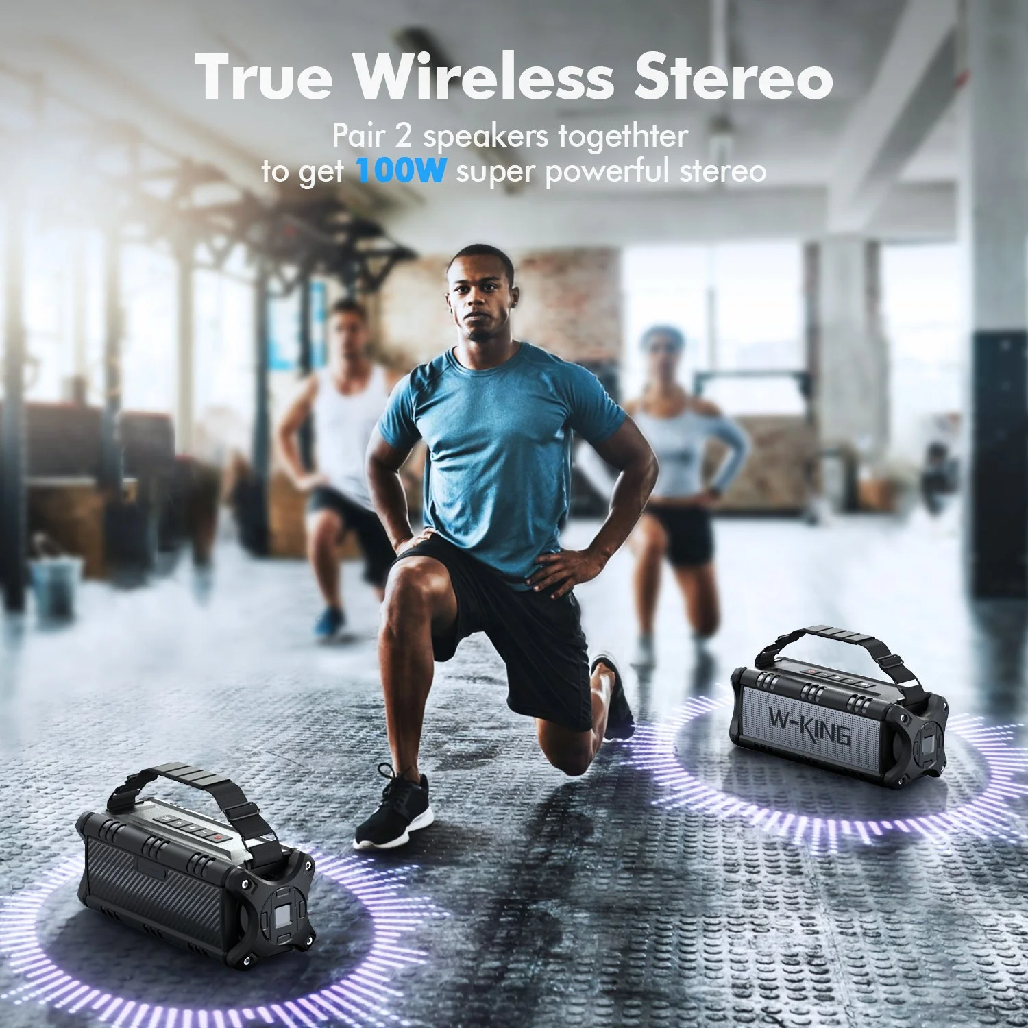 Portable Bluetooth Speaker with IPX6 Waterproof Design - 70W Loud Sound