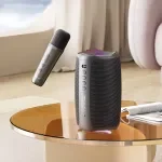 Portable Bluetooth Karaoke Machine with Wireless Microphones - Perfect for Home Parties